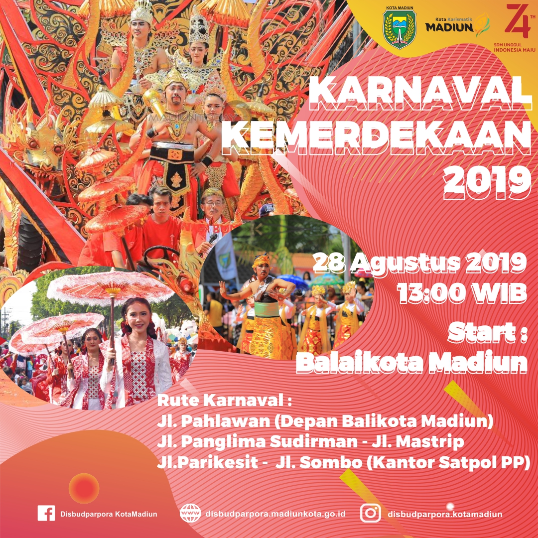 Info Karnaval Kemerdekaan Tahun 2019 Dinas Kebudayaan Pariwisata