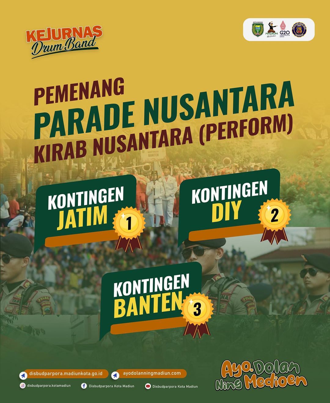 Pemenang Parade Nusantara Kategori Kirab Nusantara (Perform)