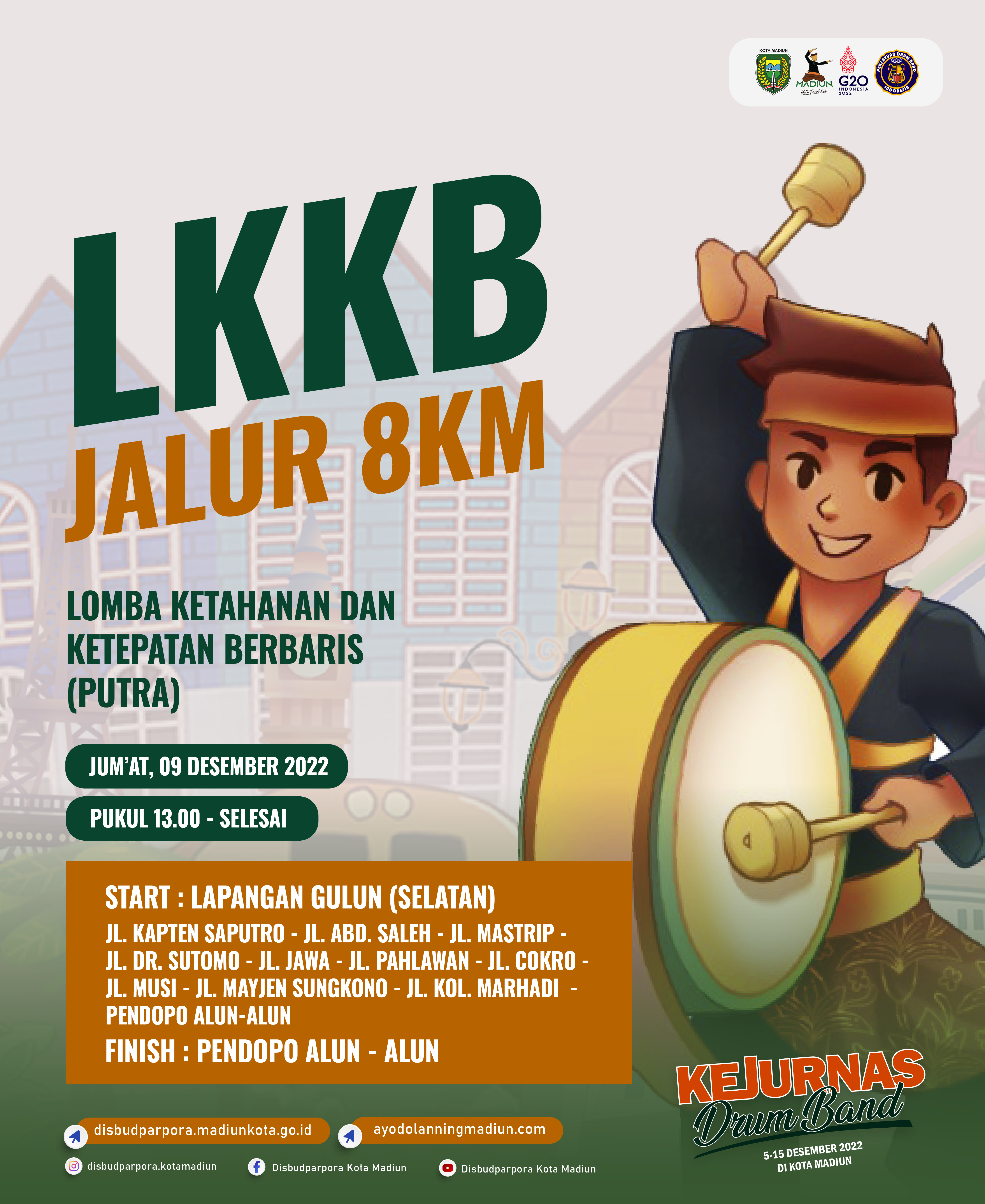 Lomba Ketahanan dan Ketepatan Berbaris Putra, Jum’at 09 Desember 2022