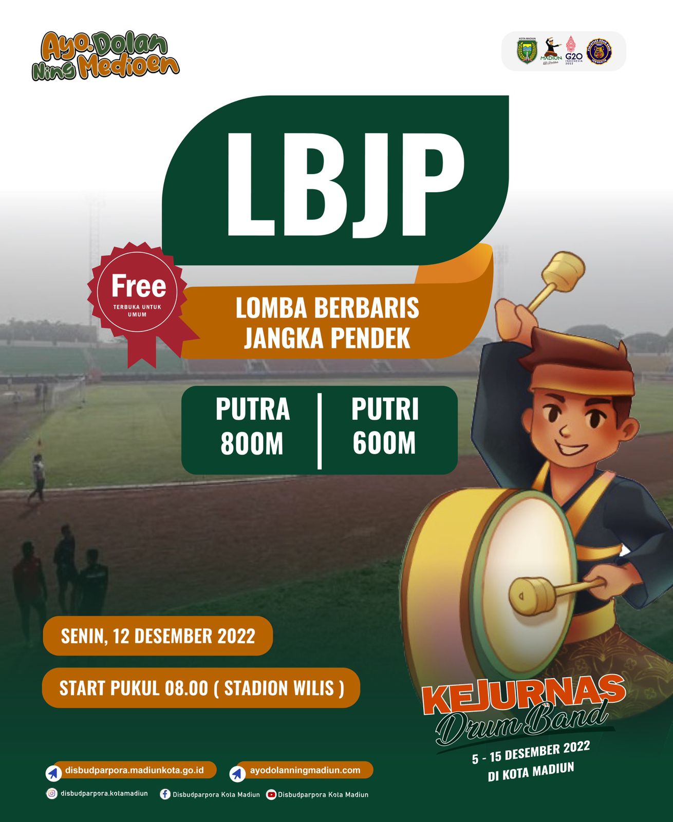 Lomba Berbaris Jarak Pendek, 12 Desember 2022