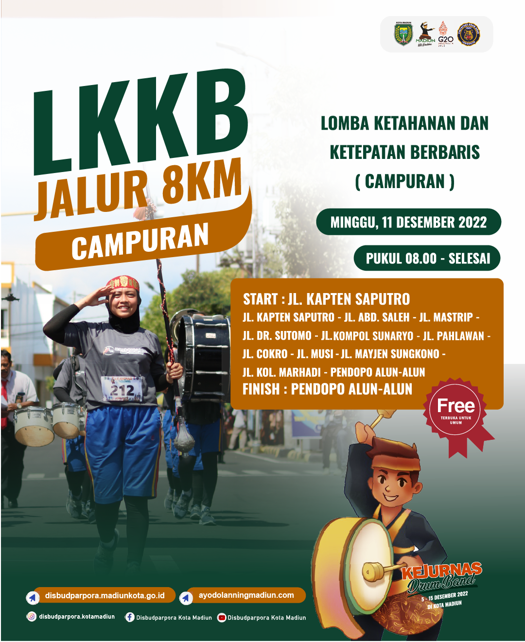 LKKB Jalur 8 KM Campuran, 11 Desember 2022