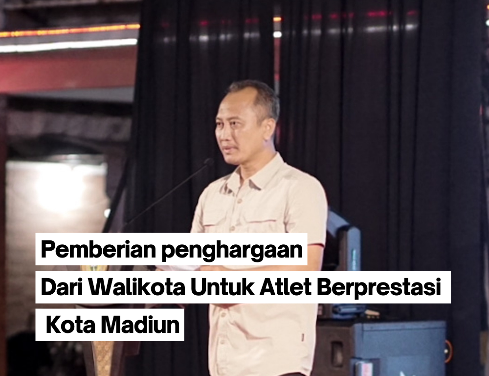 Pemberian penghargaan dari walikota untuk atlet berprestasi Kota Madiun