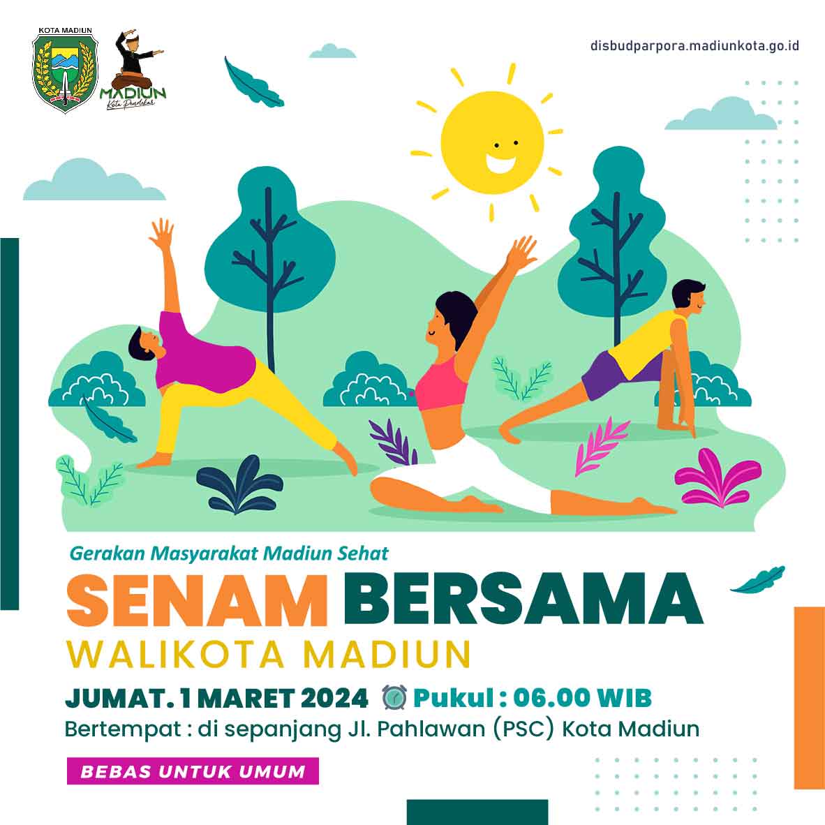 Senam Bersama Walikota Madiun 2024