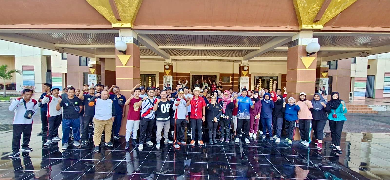 Perayaan Lomba 17 Agustus Di Dinas Kebudayaan, Pariwisata, Kepemudaan Dan Olah Raga Kota Madiun Berlangsung Seru
