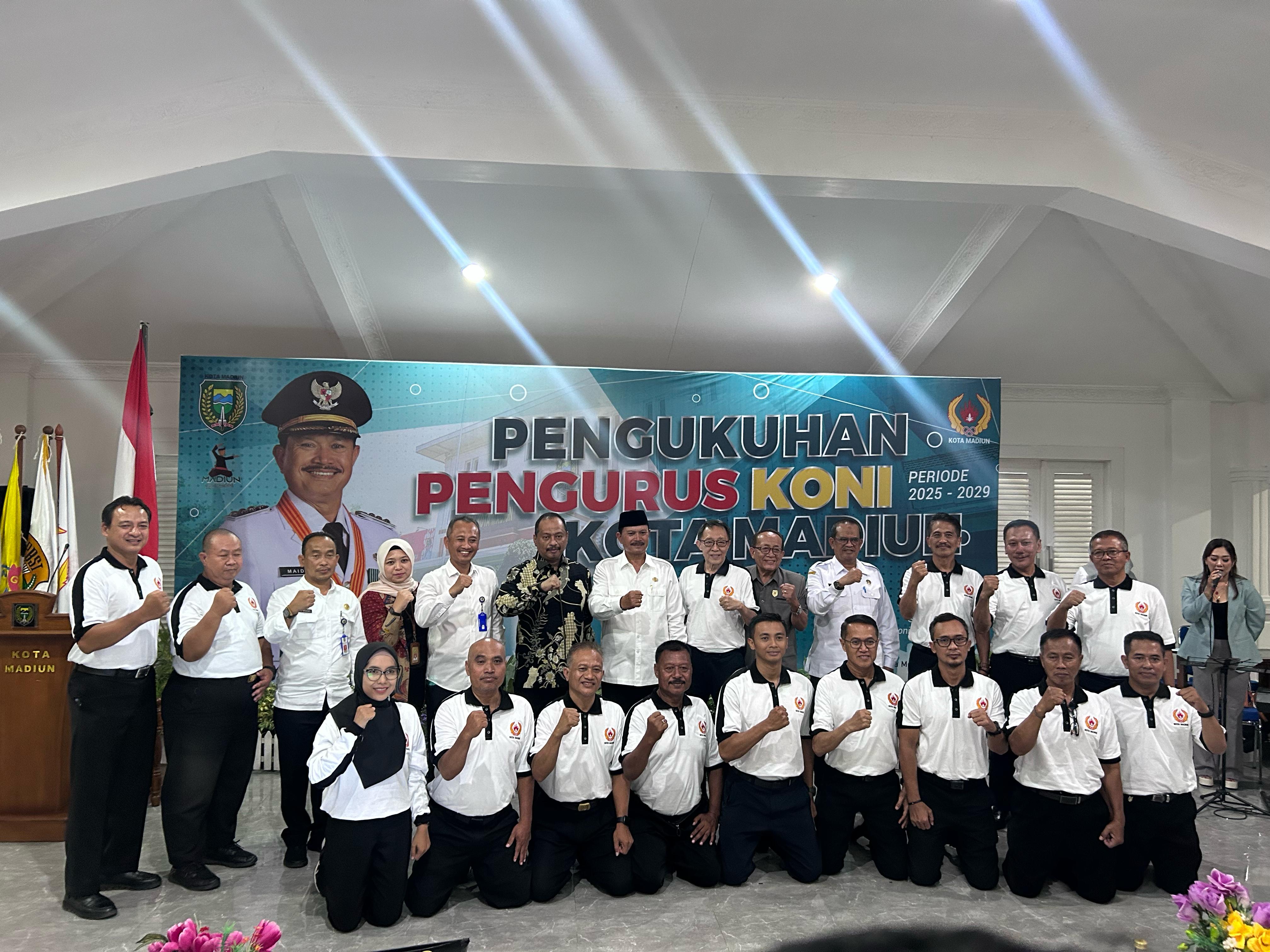 Pengurus KONI Kota Madiun Dikukuhkan, Walikota Apresiasi Atlet dan Pelatih Berprestasi